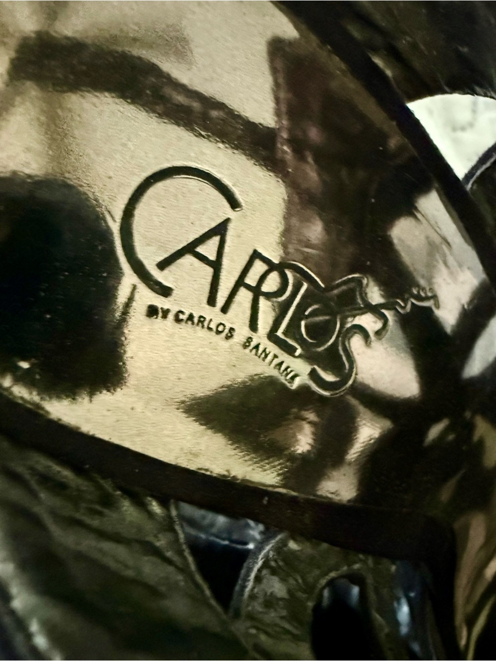 Sexy Carlos Santana Black Suede Platform Wedge Sandals (Size 7) - Picture 6 of 8